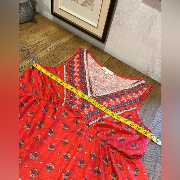 SUZANNE BETRO Weekend Boho Floral Sleeveless Top – Size 1X - Picture 7 of 7